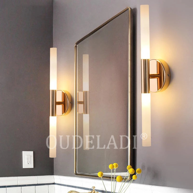 Modern metal wall lamps wall sconce LED mirror light