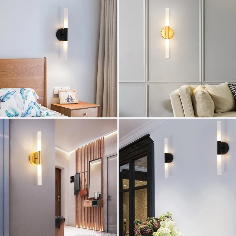 Modern metal wall lamps wall sconce LED mirror light