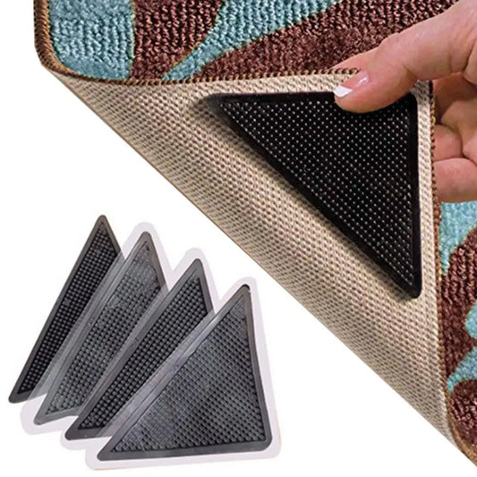 4Pcs Anti Skid Rug Carpet Mat Non Slip Grip