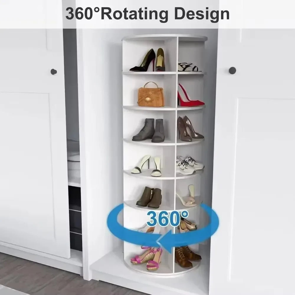 7-Tier Spinning Shoe Rack