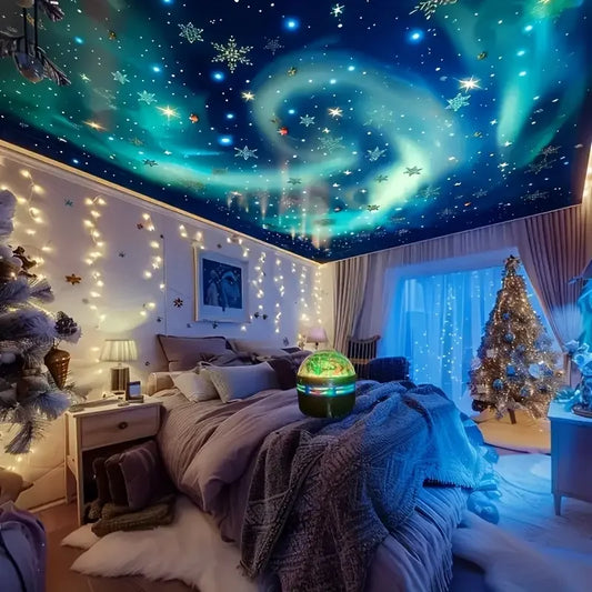 LED Galaxy Projector Light Colorful Galaxy Sky Projector Bedroom Night Light Kids Room Decoration Christmas Party Decoration