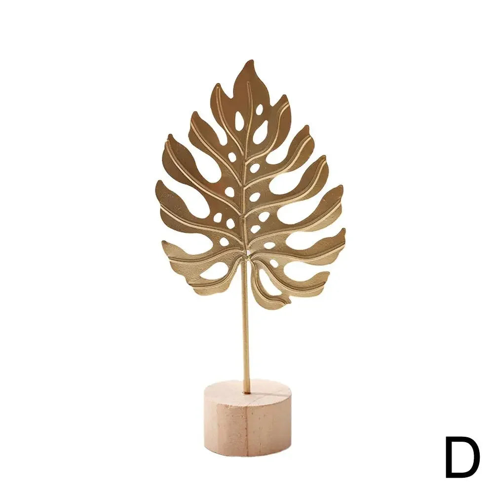 Nordic Style Iron Art Ginkgo Leaf Decoration