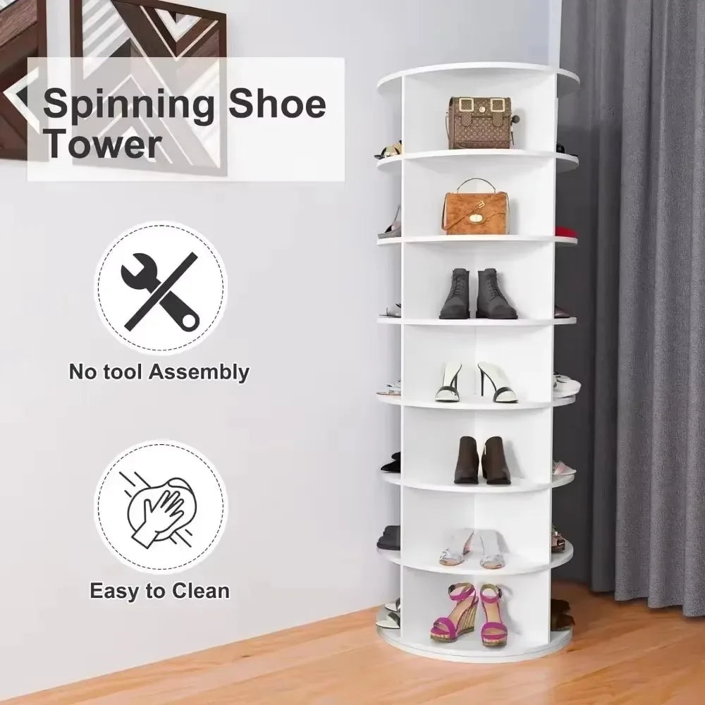7-Tier Spinning Shoe Rack