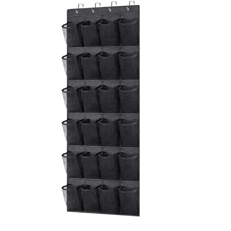 24 Pocket Over the Door Shoe Organizer Storage Bag