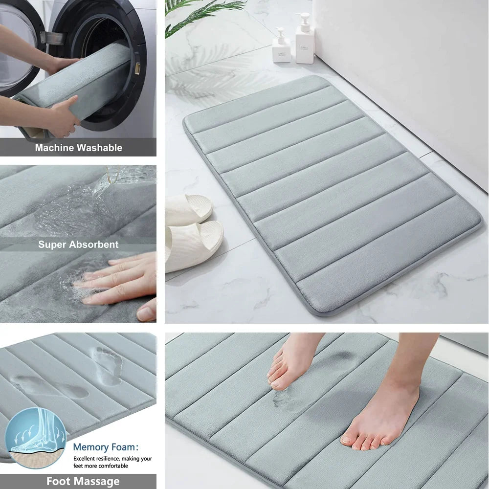 Memory Foam Carpet Non-Slip Bathroom Rug