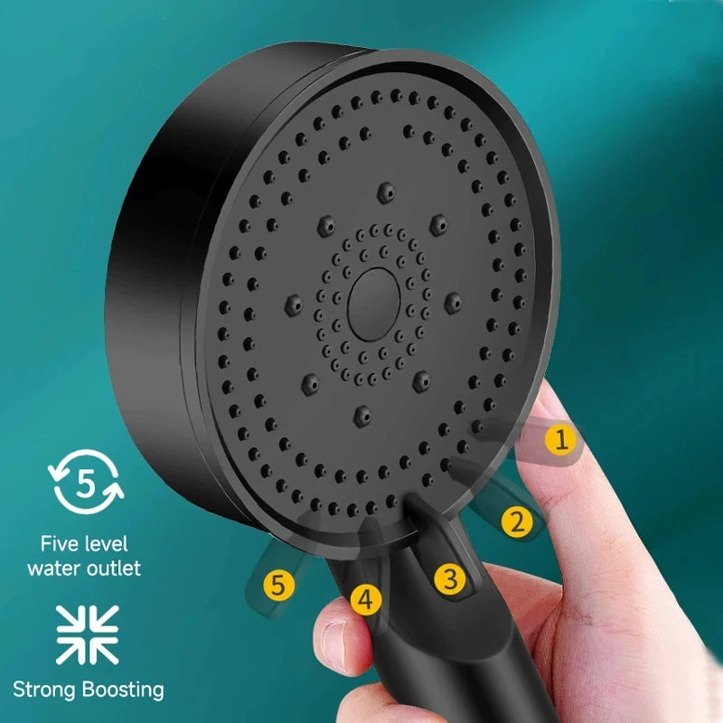 6 Modes Pressure Boost Shower Head