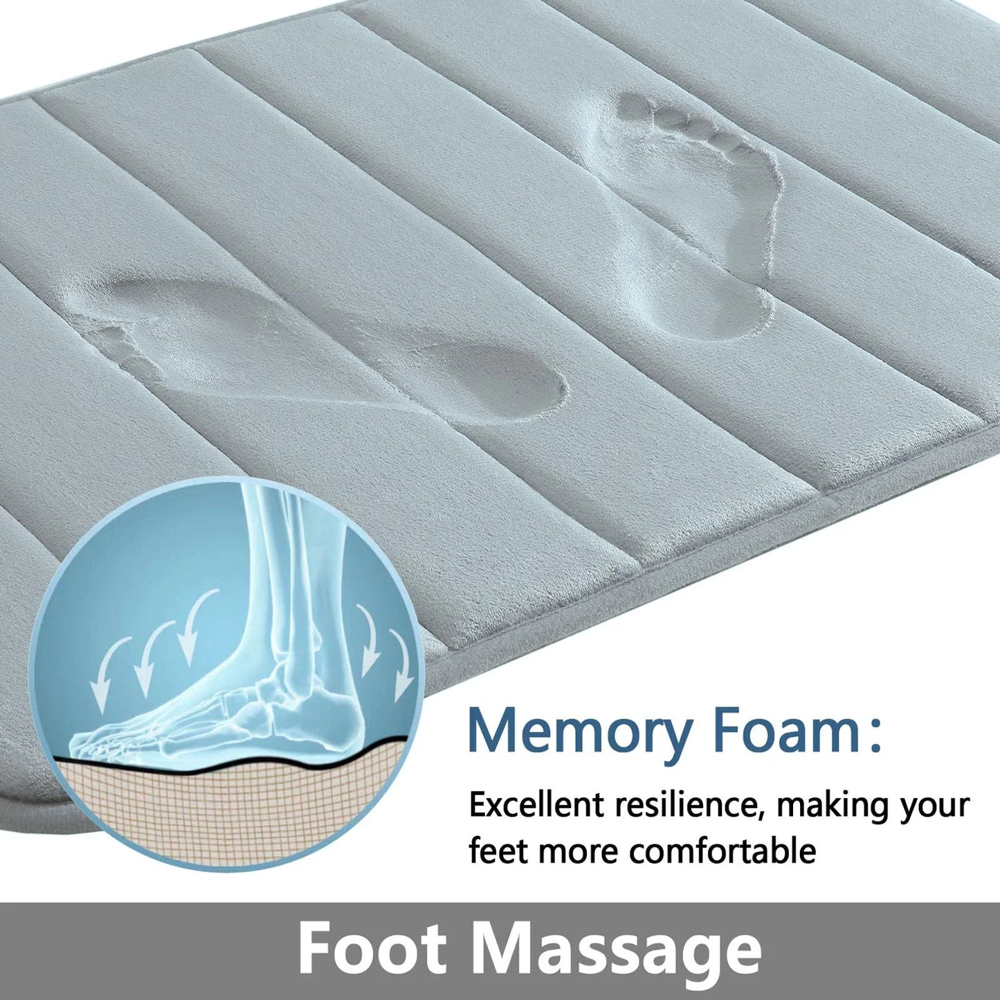 Memory Foam Carpet Non-Slip Bathroom Rug