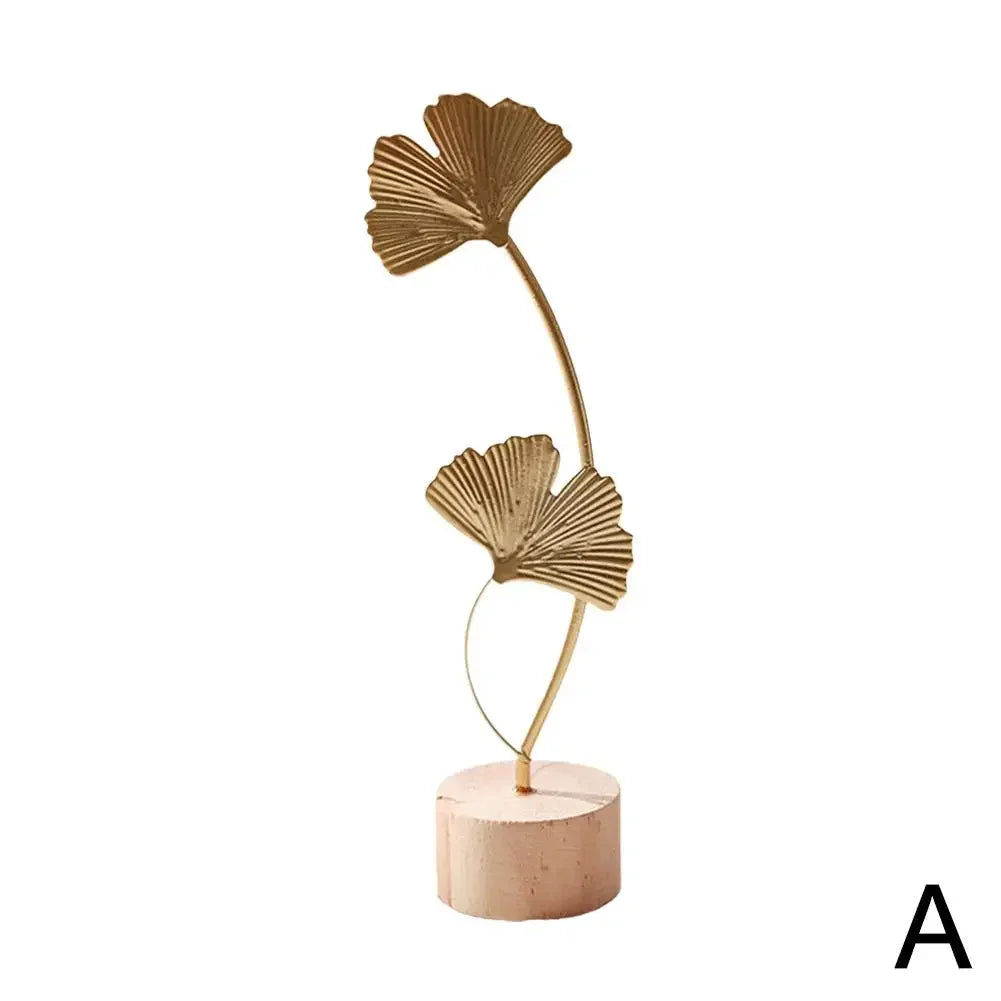 Nordic Style Iron Art Ginkgo Leaf Decoration