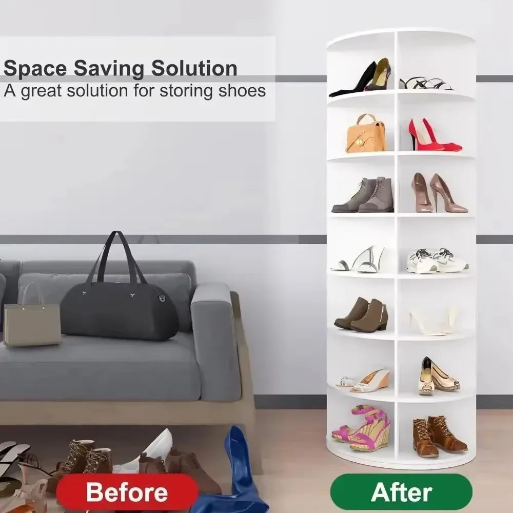 7-Tier Spinning Shoe Rack